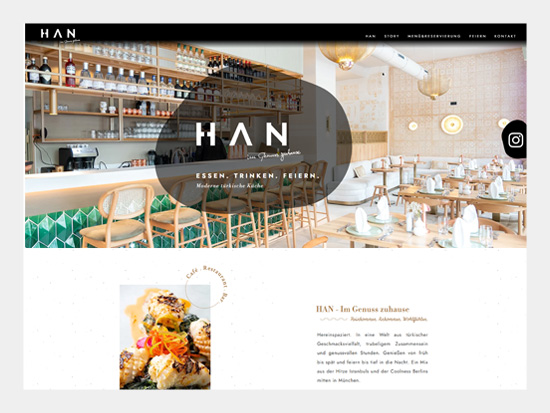 Restaurantwebseite München